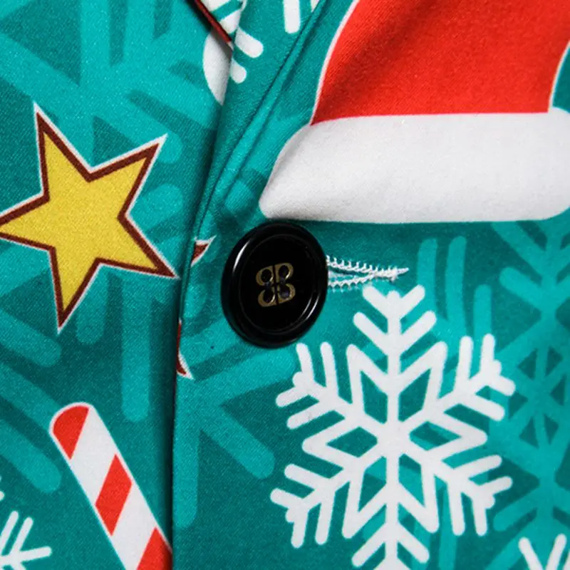 Мужская куртка с 3D принтом CYSINCOS повседневная приталенная рождественским для