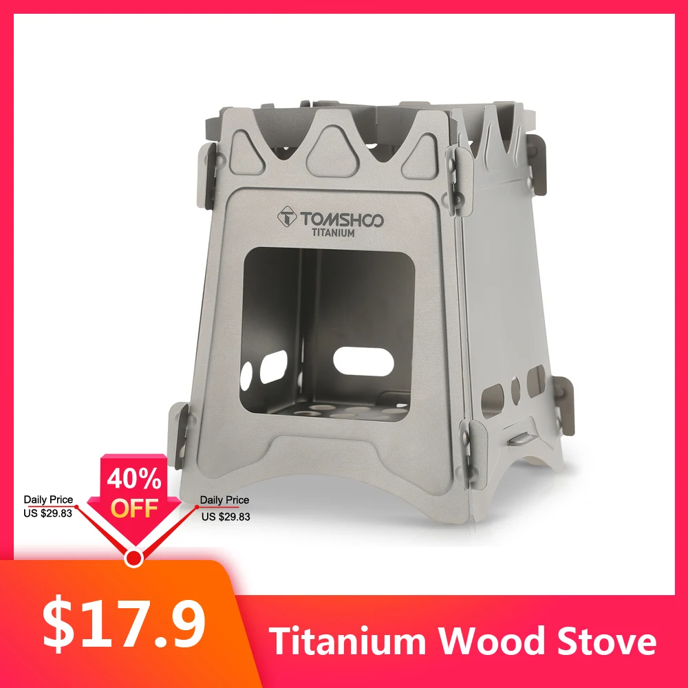 Портативная Складная легкая деревянная горелка TOMSHOO для кемпинга печи походов