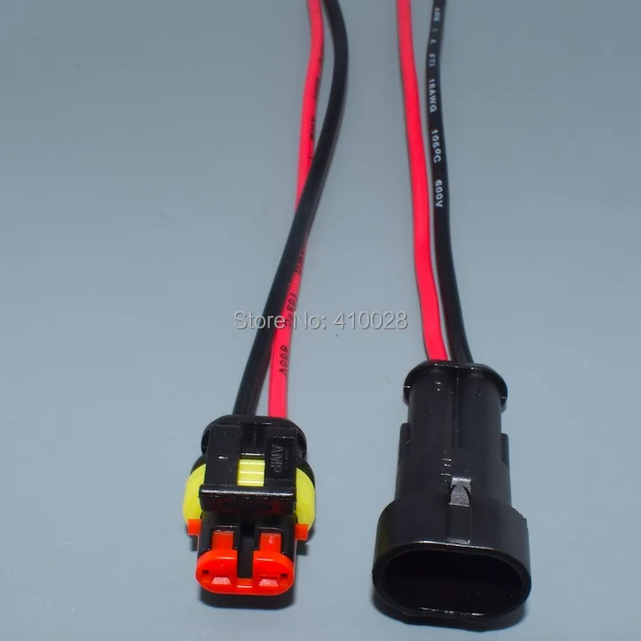 

shhworldsea 1P 2P 3P 4P 5P 6P 18AGW 14CM Водонепроницаемый электрический автоматический разъем «папа-мама» с жгутом проводов для автомобиля