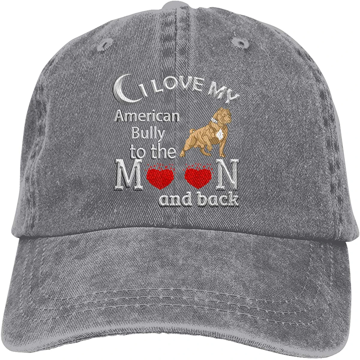 

Fashion Soft I Love American Bully Dog Hat Gift Dad Hat Trucker Hat Cowboy Hat