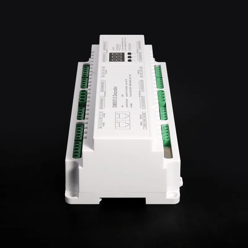 DMX512 декодер DC12V-24V 3Ax40CH Max 120A 2880W Выход RGB/RGBW полосы RJ45 Подключите светодиодный Sn 40