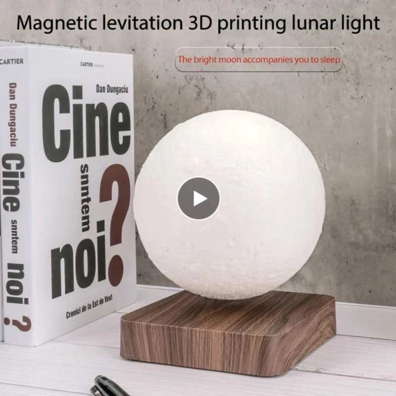 

Magnetic Levitation LED Touch 3D Print Light Bedroom Moon Night Lamp Valentine Day Birthday Gifts Home Decoration Night Light