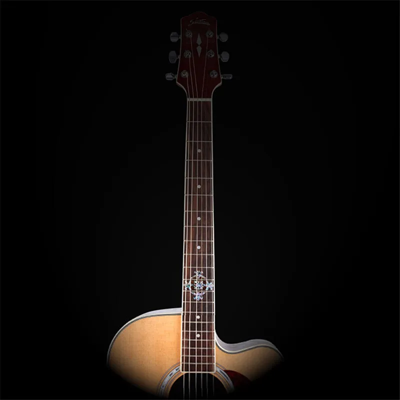 Венок Форма имитация жемчуга гриф гитары маркер инкрустация наклейками и