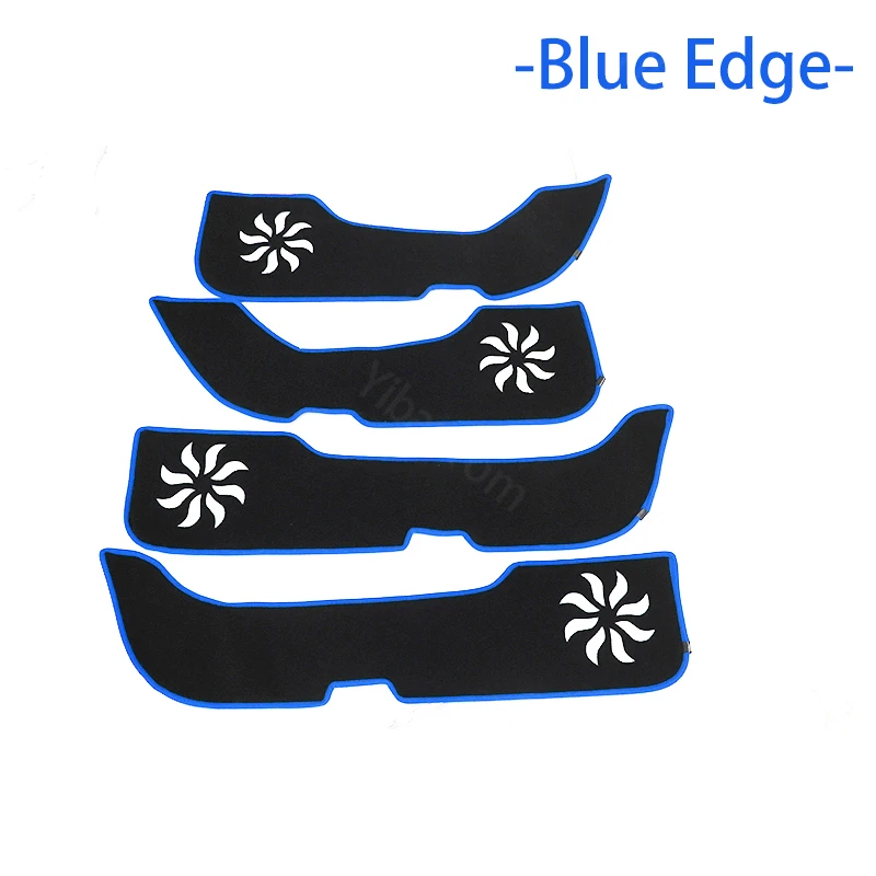 

Side Edge Guard Trim Accessories Protection Carpet Car Door Anti Kick Pad Sticker Protective Mat for Volkswagen VW CC 2009-12 7P