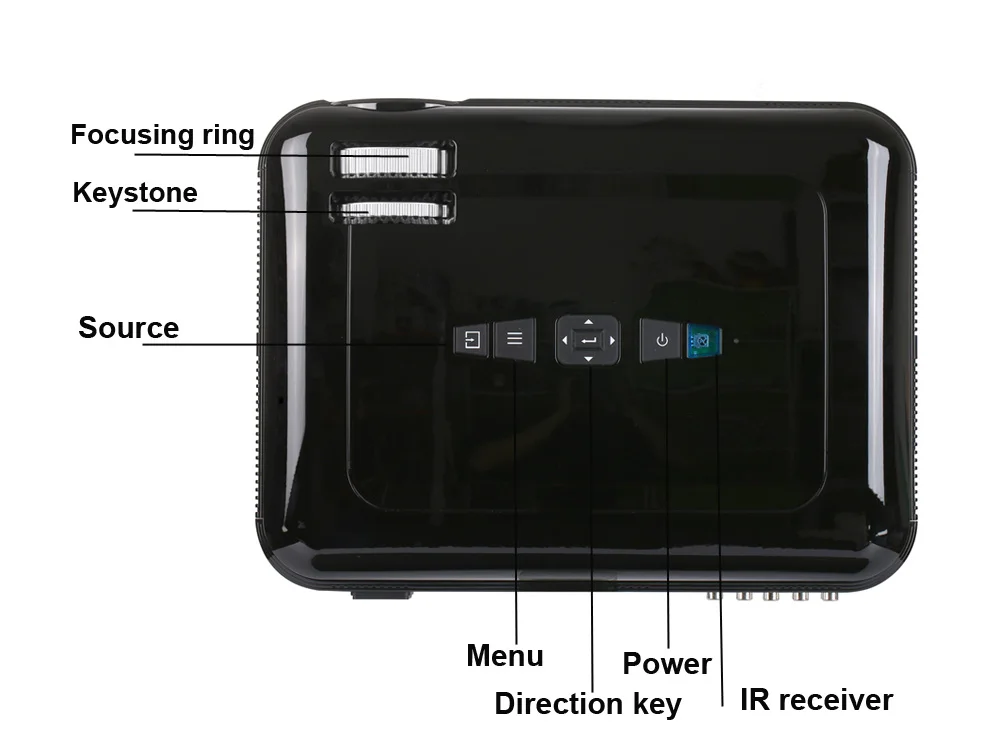 WZATCO CTL60 5500 люменов Android 9 0 WI FI full HD Портативный ТВ светодиодный проектор 1080P 4K видео