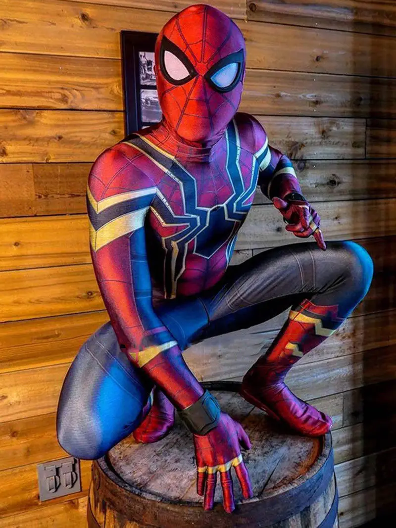 

Iron Man costume cosplay 3D Print Lycra Spandex Homecoming Costume Halloween Jumpsuits Bodysuit disfraz halloween For Adult/Kids