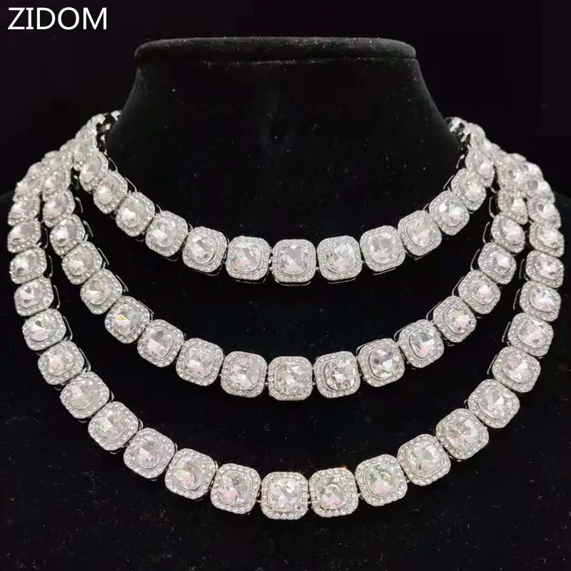 Ожерелье цепочка в стиле хип хоп для мужчин и женщин ширина 12 5 мм квадратная цепь