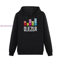 mens hoody deezer logo velvet hoodies funny cotton long sleeve high quality tops graphic tee printed clothing pullover streetwe
