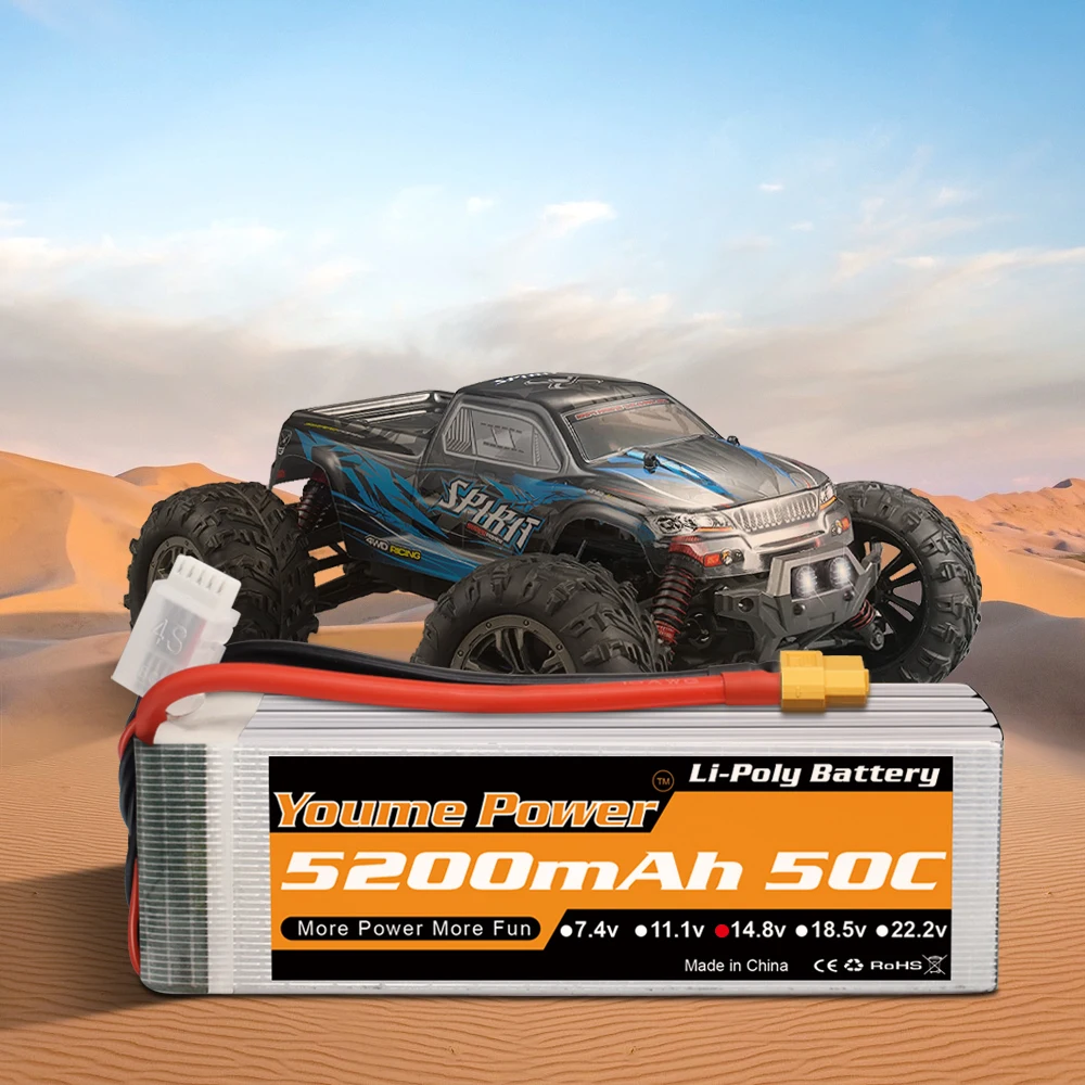 Youme 2 шт 14 8 V 4S Lipo батарея 3300mah 4500mah 5200mah 6200mah 6500mah жесткий чехол T Deans XT60 XT90 EC5 EC3 RC части