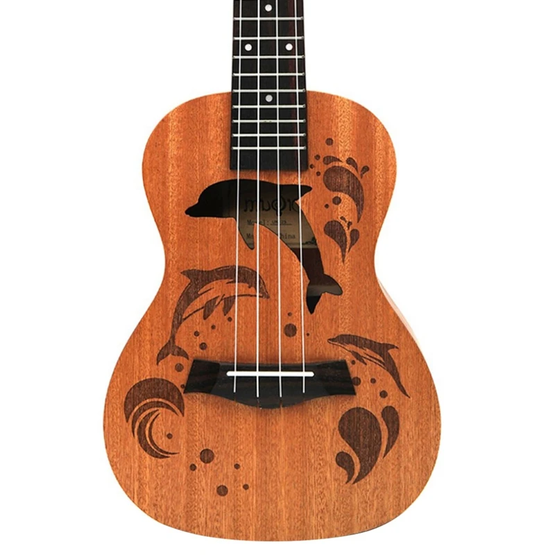 Наборы концертных укулеле 23 дюймов 4 струнные акустические гитары с сумкой тюнер