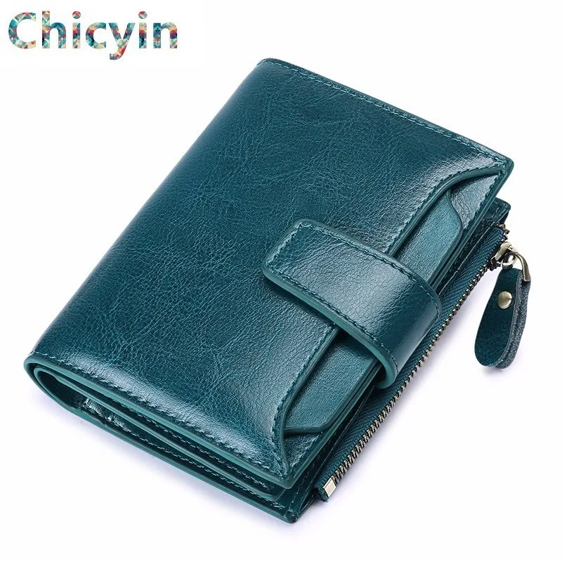 

Women Wallet Split Leather Small Luxury Brand Wallet Women Short Zipper Ladies Coin Purse Card Holder Femme Wallet High Quality