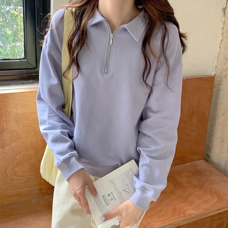 

Retro College Style Color Collar Sweater Suit