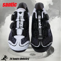 santic professional carbon plate cycling shoes road lock shoes riding shoes lightweight sole biking shoes cycling sneaker mtb