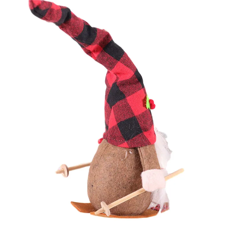 Милый эльф плюшевая кукла украшения для рождественской елки сноуборд Шведский