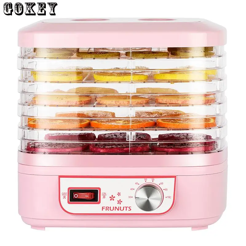 

220V Food Dehydrated Dried Fruit Machine 5 Plates Vegetable Medicine Meat Dryer Pet Snack Dryer 1683447