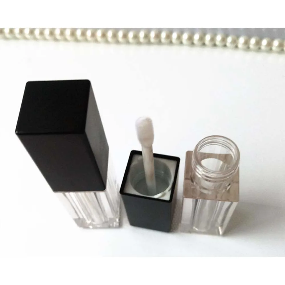 100 шт. квадратная пустая тюбик для блеска губ 5 мл масла с мягкой силиконовой