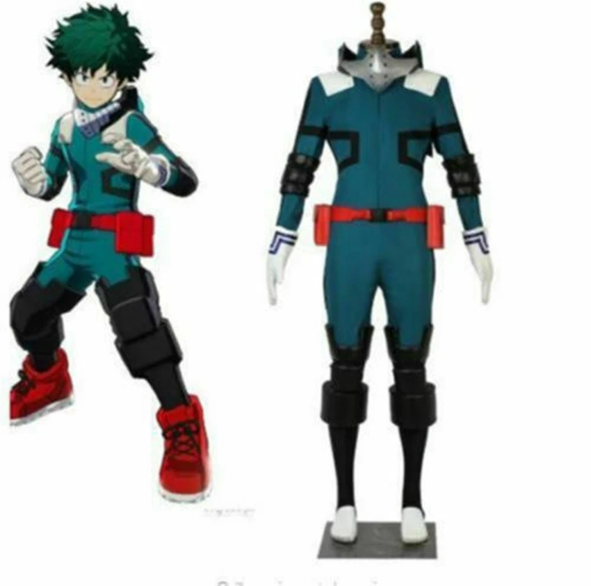 Мой герой Academy Косплей Midoriya izku Deku боевой косплей костюм унисекс костюм комплект