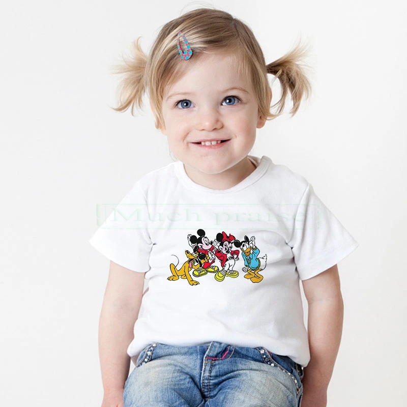 Одежда с рисунком аниме футболка героями мультфильмов для мальчиков Милая