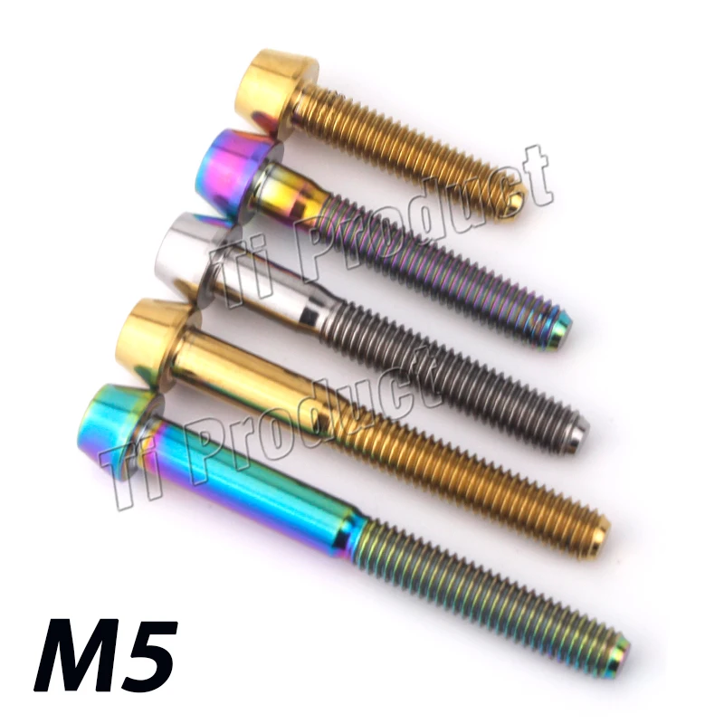 1 шт. титановый болт M5 M5x 10 12 16 18 20 22 25 30 35 40 45 50 мм|Дверные зажимы из нержавеющей