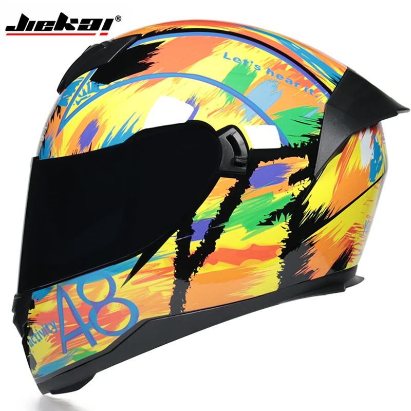 Мото rcycle шлем с полным лицевым покрытием мото гоночный Moto casco moto ciclistas capacete DOT |