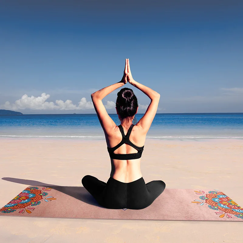 Высококачественные Нескользящие коврики для йоги 1 5 мм мягкая замша