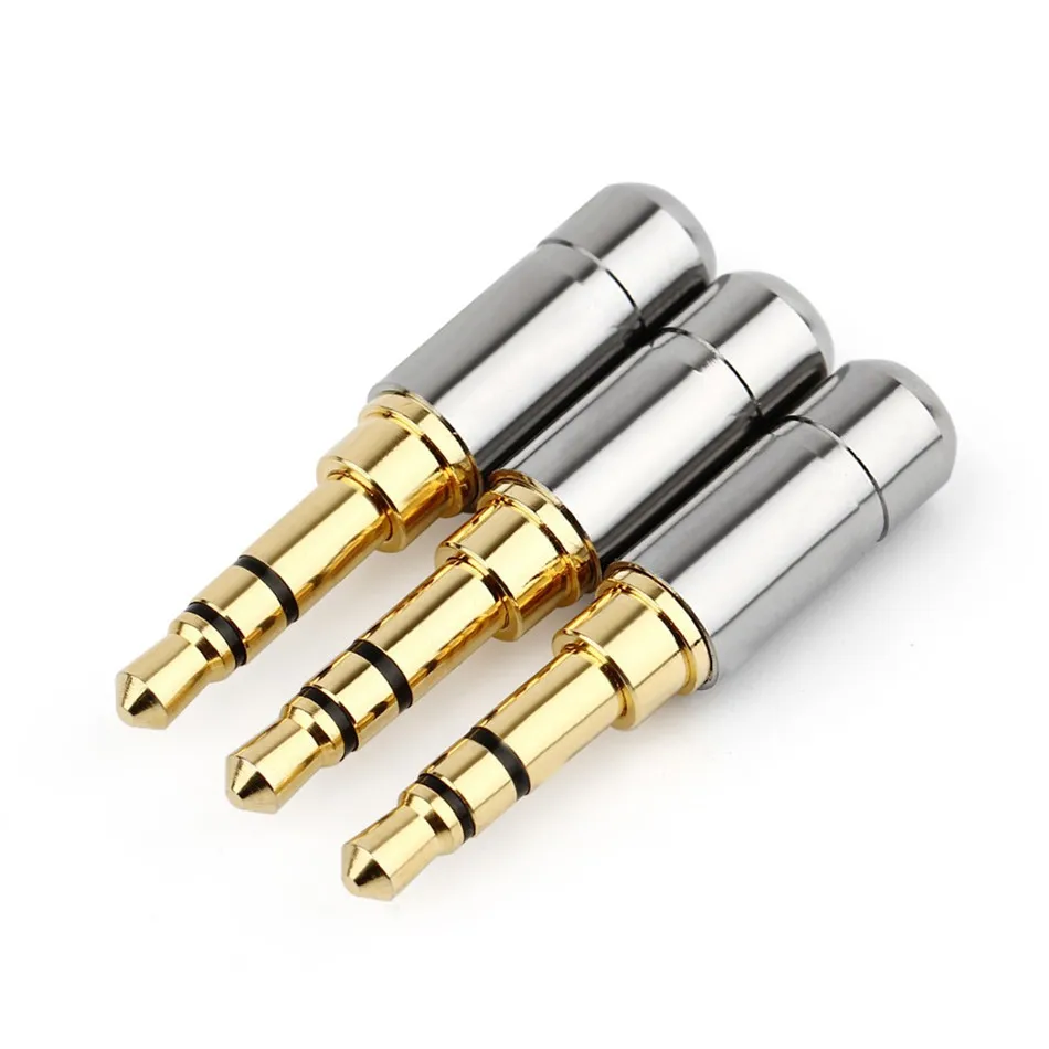 Разъемы для наушников Jack 3 5 мм стерео полюса Улучшенный провод штекер ID 8 аудио