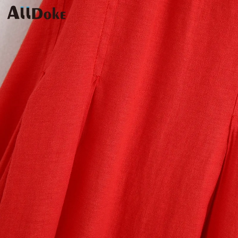 

ALLDOKE sexy party red maxi long dress women summer slash neck flare sleeve high waist ruffles A line ladies dresses vestidos