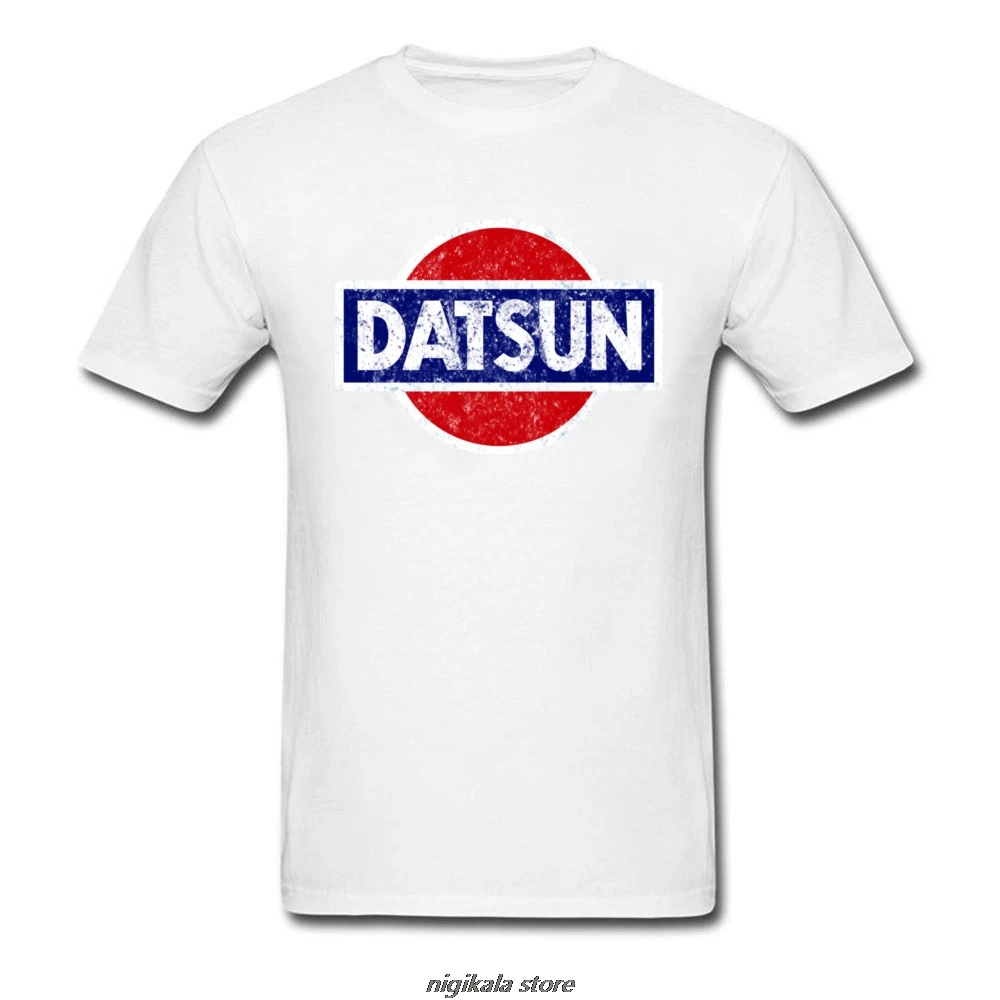 Datsun футболка с логотипом Wagon, Мужская футболка, черная одежда, Япония, шикарные топы, летняя футболка с коротким рукавом, красный автомобиль, уличная одежда - Цвет: Белый