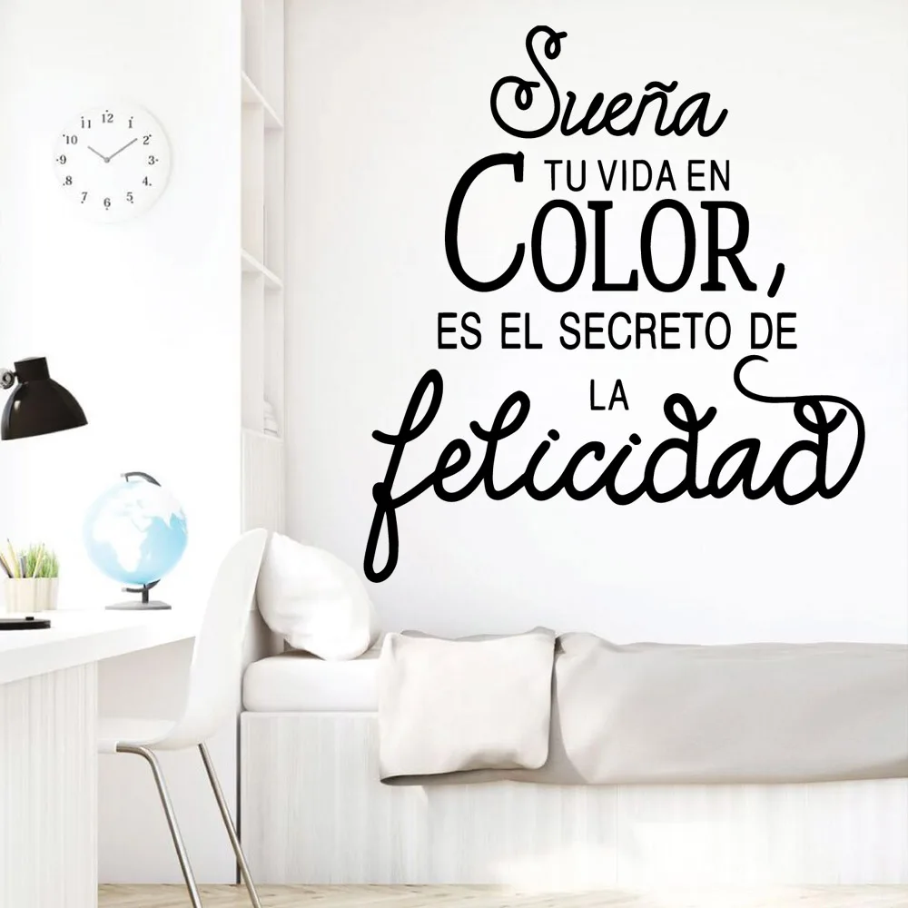 Романтические виниловые обои с испанскими цитатами рулон мебели декоративные