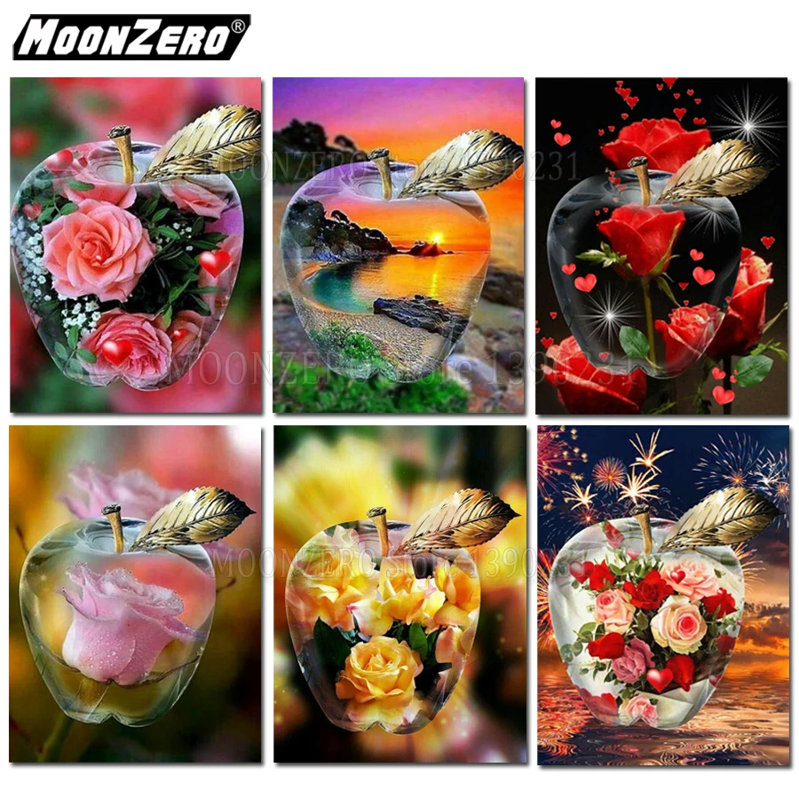 DIY Алмазная картина цветок полный квадрат/Круглый Алмаз Вышивка 5D крестиком