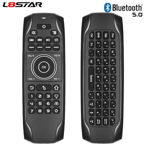bluetooth wireless mini keyboard backlight gyroscope ir learning remote control bt5 0 air mouse for xiaomi tv stick android pc free global shipping