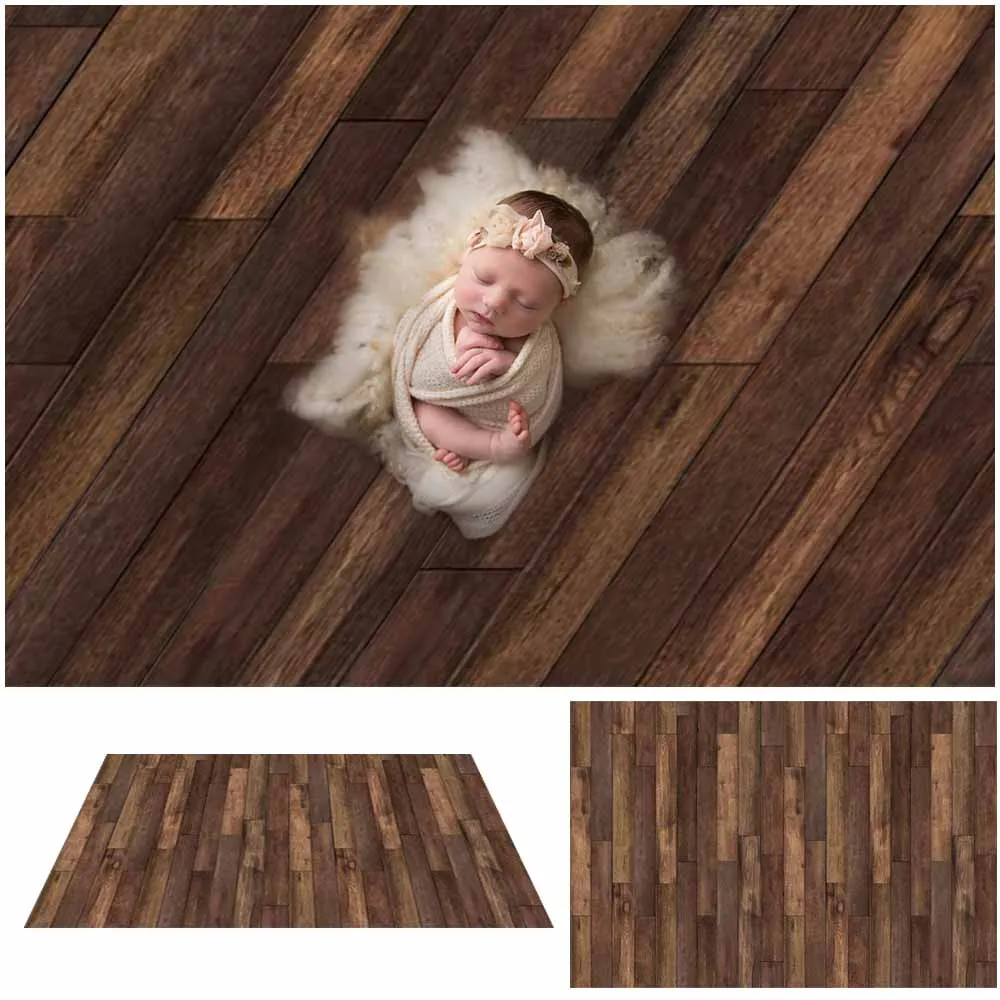 Фотофон SeekPro с изображением деревянного пола коричневая и белая деревянная стена