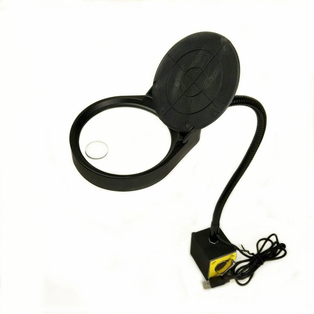 3x10x 8x15x or 5x Illuminating Industrial Magnifier with Magnetic Base for Electronics Inspection Magnifying Lamp | Инструменты
