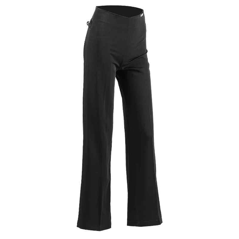 

Latin Dance High Waist Pants Standard Modern Dance Pants Straight Pants Practice Clothes Ballroom Tango Dance Long Pants DWY2593
