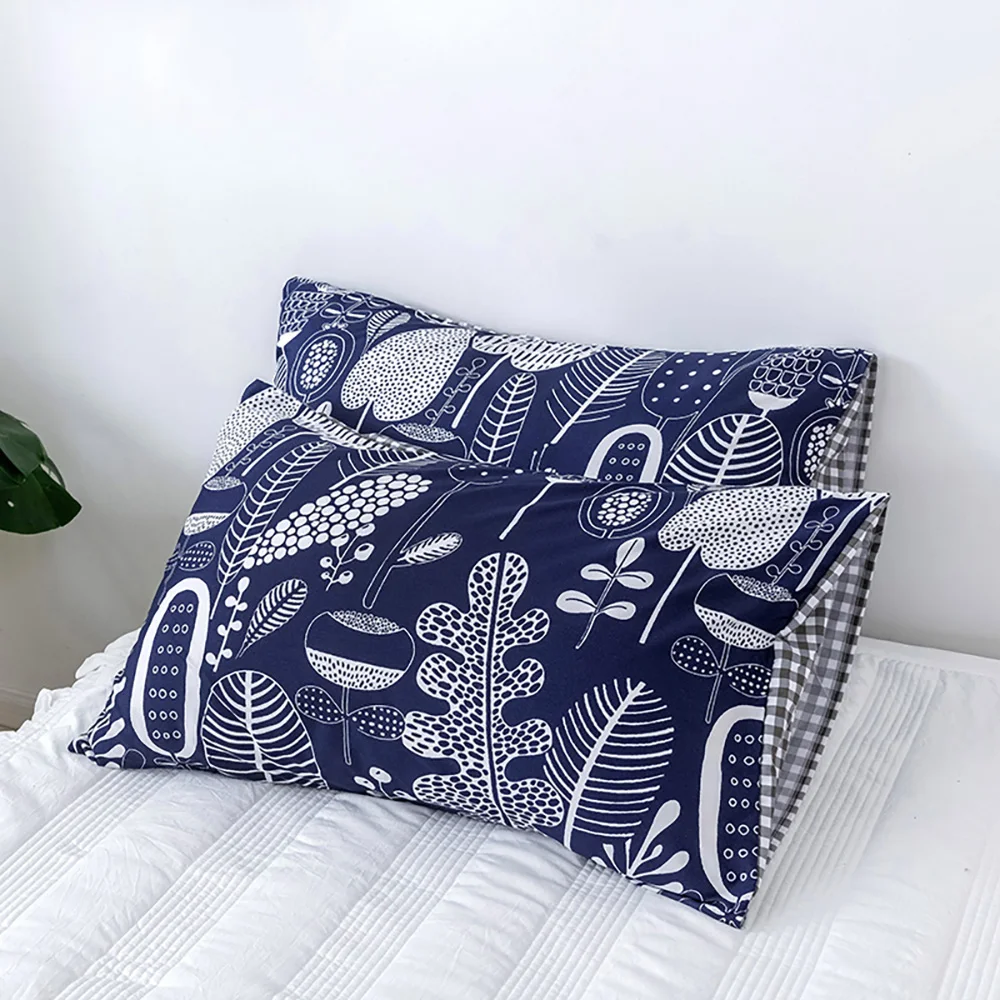 

Bonenjoy 2/3 Pcs Duvet Cover Sets Queen Size Modern Style Plant Printing Bed Cover For Single Bed King Size Double Bedding Set