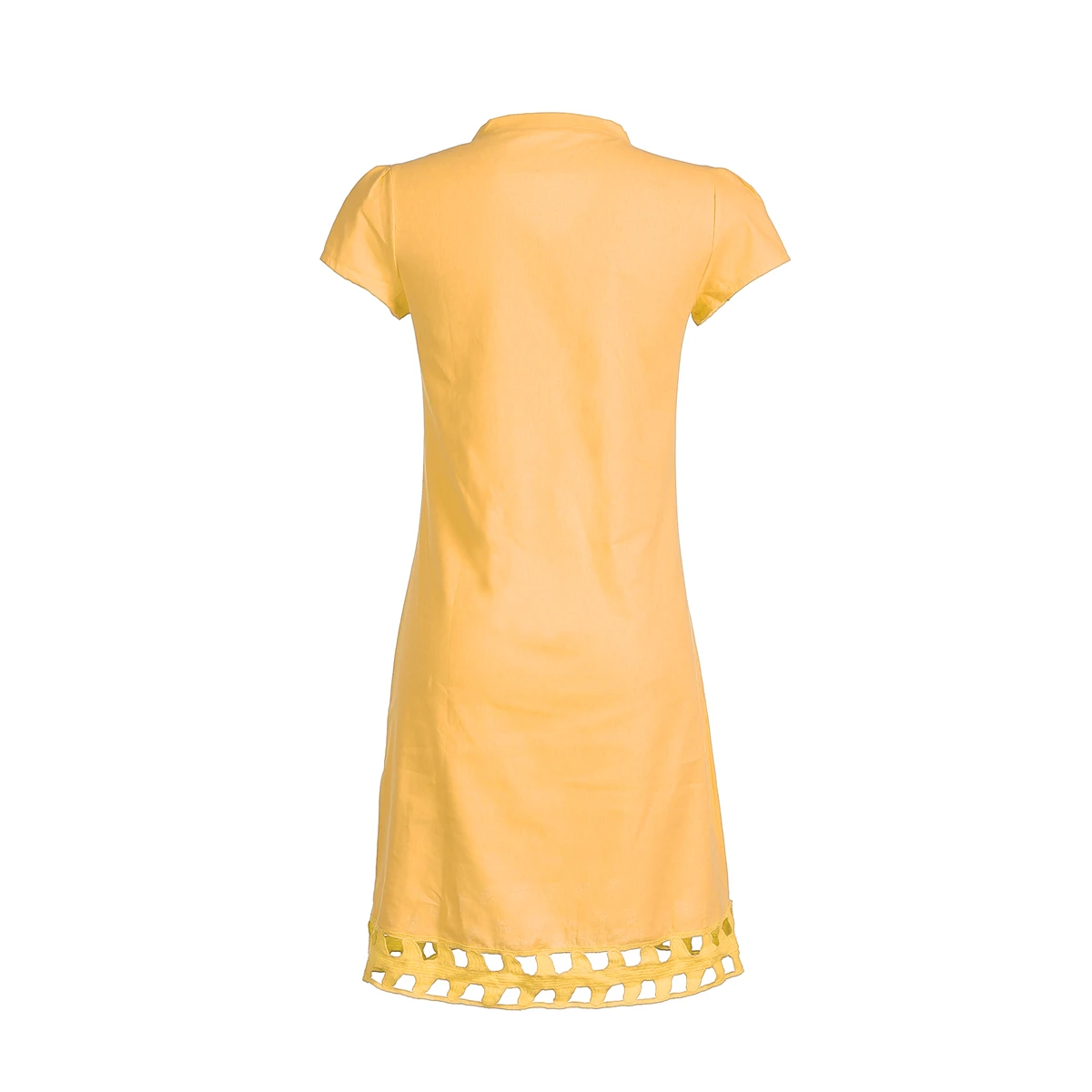 Новая модель женских коротких женское платье без рукавов с принтом V образным