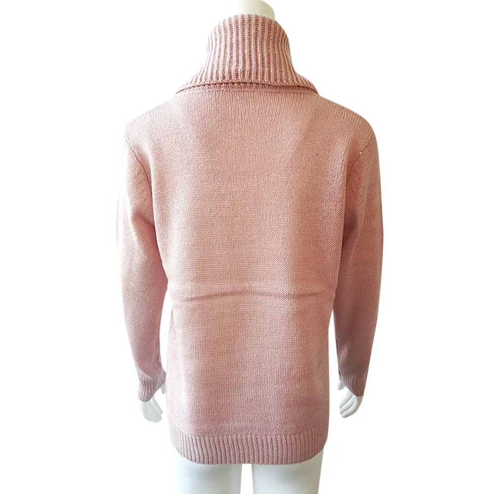 Turtleneck Women Sweater Solid Long Sleeve Winter Clothes Knitted Jumper Pullover Top Blouse Pull Femme Fashion 2019 | Женская одежда