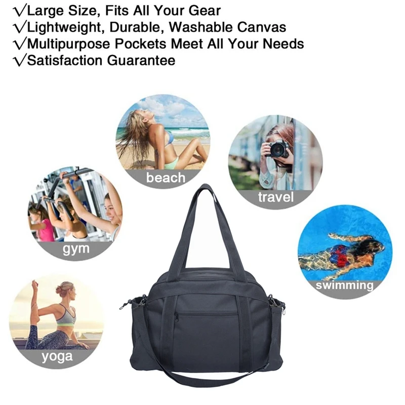 Дорожная сумка для йоги тренажерного зала женщин рабочая сумка-тоут влажные