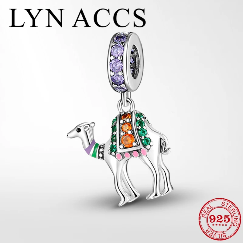 Подвеска в виде верблюжьего животного из серебра 925 пробы|Ювелирные шармы| |