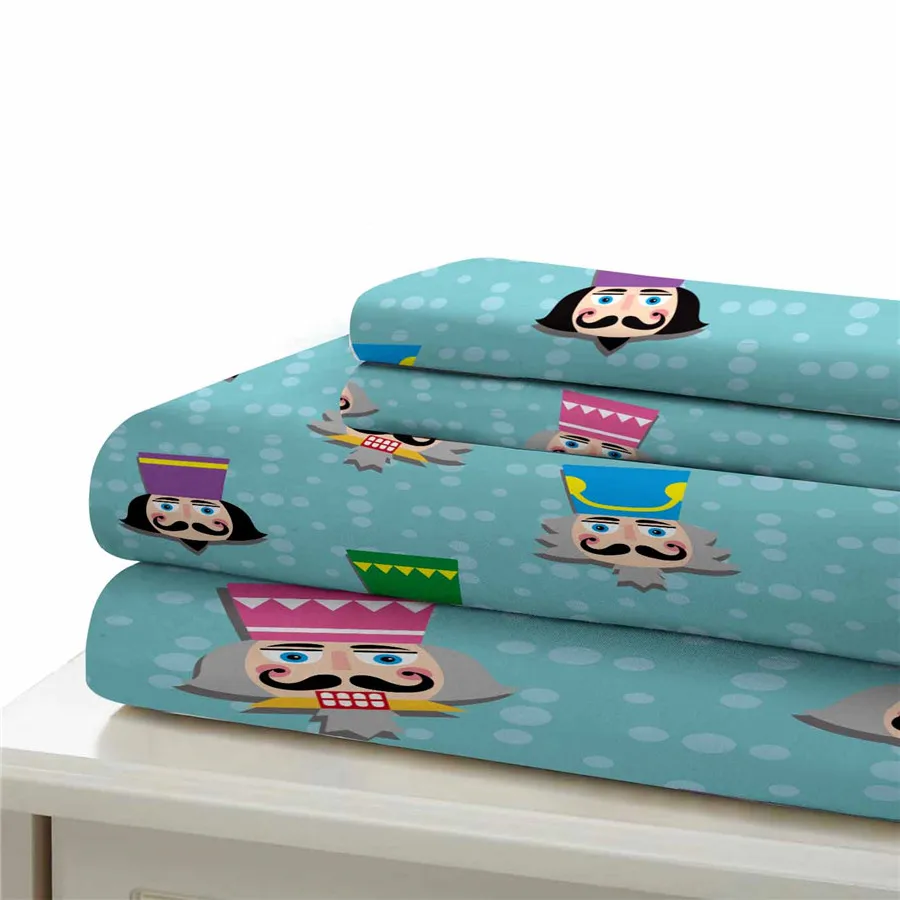 HELENGILI 3D Постельное белье Щелкунчик печати пододеяльник набор Bedcloth с Наволочка на