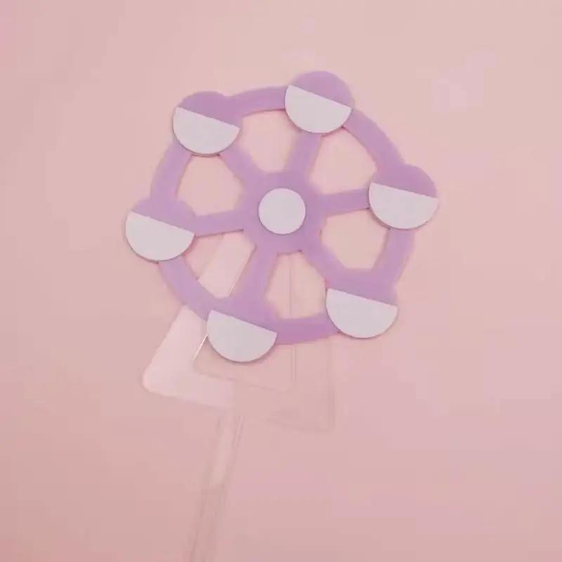 Топпер для торта детский 2020 из акрила с изображением колеса обозрения топпер С