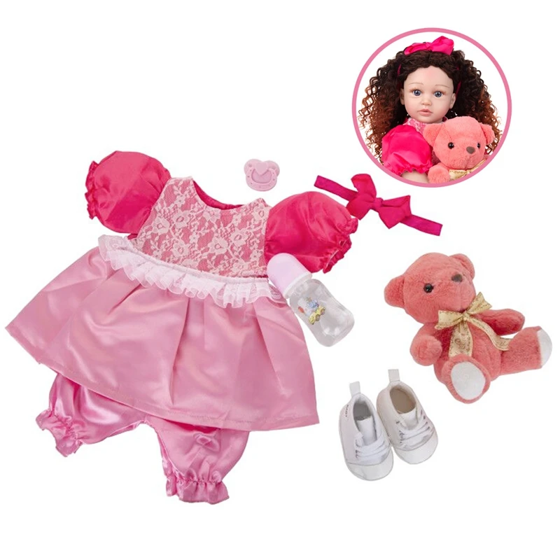 

60cm Cute Simulation Baby Full Body Silicone Reborn Dolls Girl 24 Inch Toys Dolls for Children Kids Playmate