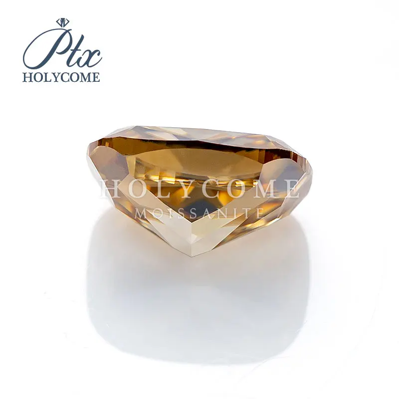 Новинка 4*4 мм шампанское желтый цвет Подушка cut 2020 свободный моиссанит