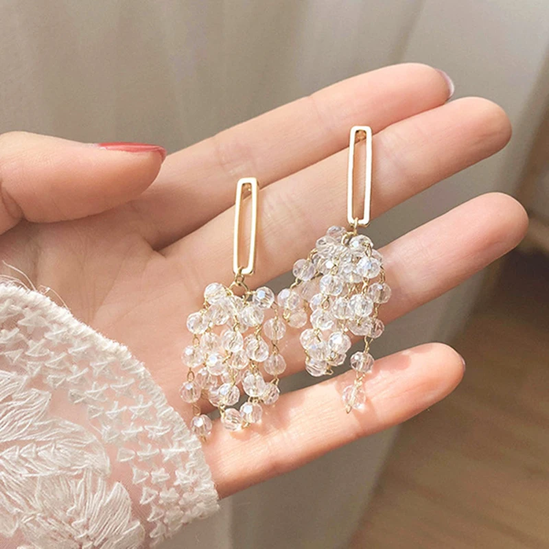 

New Water Drop Earrings for Women Advanced Designer Luxury Jewelry High Quality S925 Needle Temperament Wedding Banquet Gift