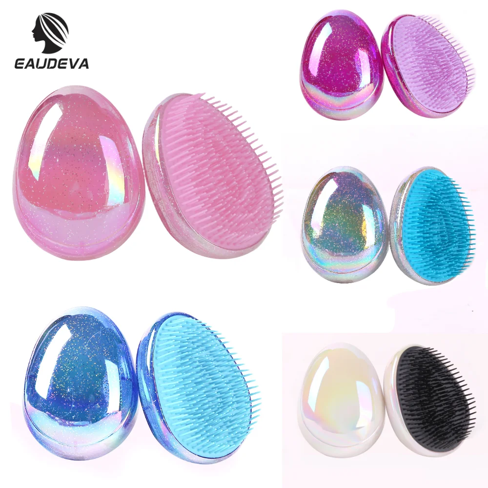 

Mini Tangle Hair Brush Egg Round Shape Soft Hairbrush Anti Static Massage Hairbrush Comb For Travel Smoothing Comb Styling Tools