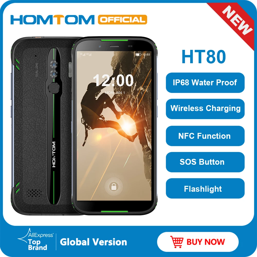 Смартфон HOMTOM HT80 2+16Гб батарея 4000 мАч камера 13 Мп экран 5 5&quot|Смартфоны| |
