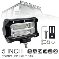 5 inch 72w 10800lm modified car top led light with two rows light bars fit for off road car pickup wagon new