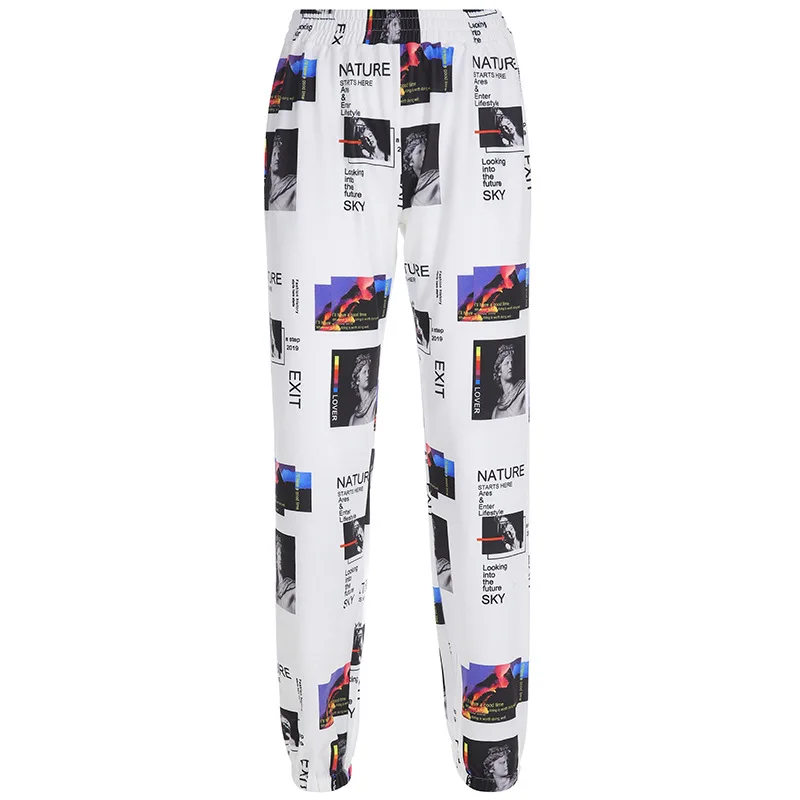 

Printed Casual Baggy Joggers Sweatpants Women Harajuku High Waist Sweat Pants Streetwear Ladies Trousers Summer ASPA20265