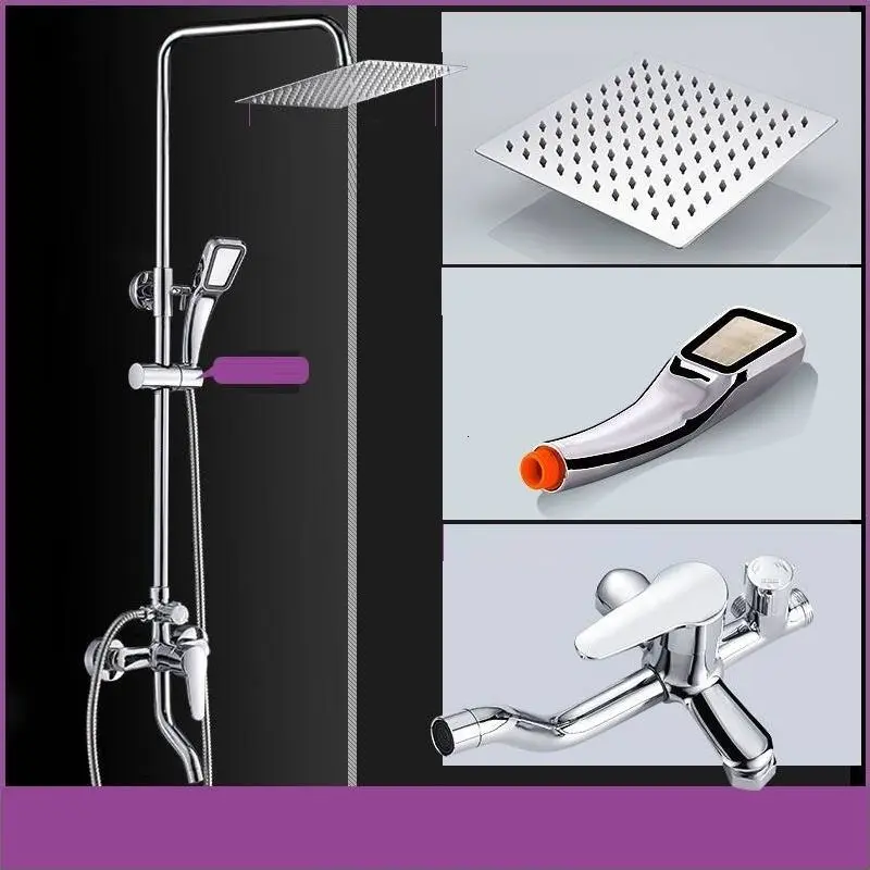 Dusche панель для душа ванная комната набор черный душ электрический ванной |