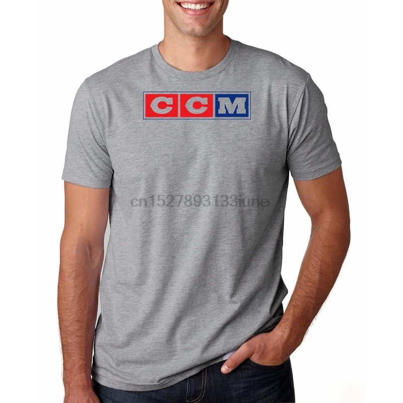 

Ccm Logo Hockeyarea Man T Shirt Brand Cotton Men Clothing Male Slim Fit T Shirt